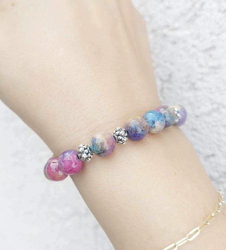 Galaxy Jade Beaded Bracelet - Elena Michele