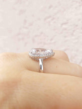 Load image into Gallery viewer, Pear Shaped CZ Engagement Ring - Sterling Silver