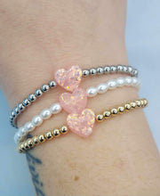 Load image into Gallery viewer, Silver Unconditional Love Holy Water Stretch Bracelet