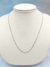 Load image into Gallery viewer, White Gold Cable Chain Adjustable 16”-18” - 14K