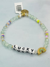 Load image into Gallery viewer, "Lucky" with Rainbow Charm Bracelet - Little Words Project