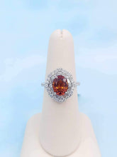 Load image into Gallery viewer, Garnet Tsavorite  Ring - 14K White Gold