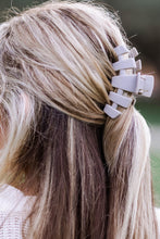Load image into Gallery viewer, Classic Silver Flames Medium Claw Hair Clip