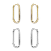 Load image into Gallery viewer, Thin Rectangle Hoop Earrings - KiKi Chic