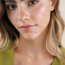 Load image into Gallery viewer, Sun Ray with White Opal - Gold Earrings - Jax Kelly