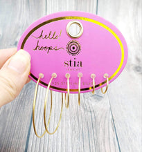 Load image into Gallery viewer, Hello Hoops- Set of 3 Gold Plated
