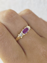 Load image into Gallery viewer, Ruby Estate Ring - 10k Yellow Gold - Estate