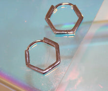 Load image into Gallery viewer, Bold Hexagon Hoops - Chloe and Lois