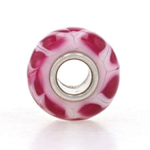 Load image into Gallery viewer, Fuchsia Flames Murano Glass - Chamilia Bead