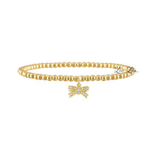Load image into Gallery viewer, Sami Little Bow Bracelet: Gold / Boxy Bow