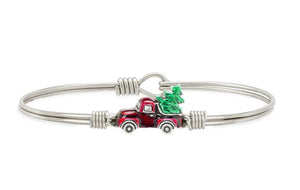 Holiday Red Truck Bangle Bracelet- Luca and Danni