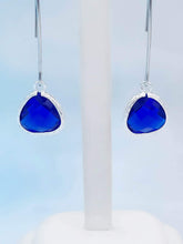 Load image into Gallery viewer, Navy Blue - Gemstone Threader Earring
