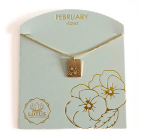 Birthflower Lotus Necklace