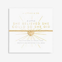 Load image into Gallery viewer, A  Little “She Believed She Could So She Did” - Katie Loxton Bracelet