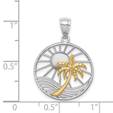 Load image into Gallery viewer, Sunset Pendant - 14K Two-tone Polished