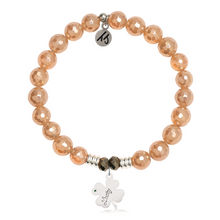 Load image into Gallery viewer, "Lucky Clover" Silver Charm Bracelet - TJazelle