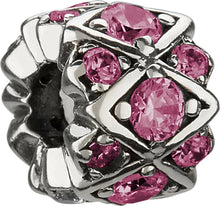 Load image into Gallery viewer, Pink Shimmering Stones Bead - Chamilia