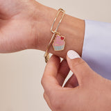 Load image into Gallery viewer, "You are the Sweetest" Cupcake Charm Bangle - Alex and Ani Bracelet