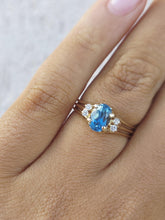 Load image into Gallery viewer, Blue Topaz Estate Ring - 10k Yellow Gold - Estate