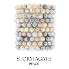 Load image into Gallery viewer, Peace Storm Agate Stacker - TJazelle