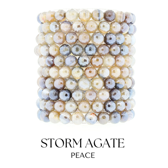 Peace Storm Agate Stacker - TJazelle