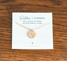 Load image into Gallery viewer, Birth Flower Necklace- Gold Filled