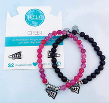 Load image into Gallery viewer, Cheer Charm Bracelet -  TJazelle HELP Collection