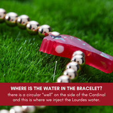 Load image into Gallery viewer, Cardinal Holy Water Stretch Bracelet in Silver