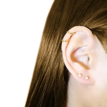 Load image into Gallery viewer, Tiny Pearl Screw Flat Back Earrings