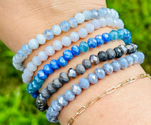 Load image into Gallery viewer, Blue Liza Stretch Bracelets