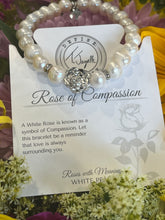 Load image into Gallery viewer, Pearl &quot;Rose of Compassion&quot; Bracelet - TJazelle