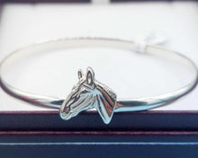 Load image into Gallery viewer, Horse - Sterling Silver Bangle