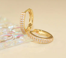 Load image into Gallery viewer, Luxe Hoops in Cotton Candy Opal - Chloe and Lois