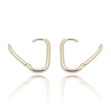 Load image into Gallery viewer, Thin Rectangle Hoop Earrings - KiKi Chic