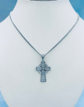 Load image into Gallery viewer, Irish Cross &amp; Necklace - Sterling Silver
