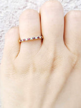 Load image into Gallery viewer, Ruby and Diamond Band - 14K Gold