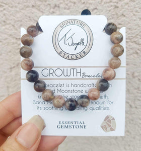 "Growth" Sand Moonstone Stacker - TJazelle