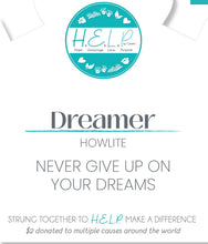 Load image into Gallery viewer, Dreamer White Howlite Stacker - TJazelle HELP Collection