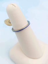 Load image into Gallery viewer, Thin Enameled Sterling Silver Ring