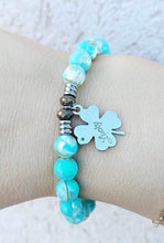 Load image into Gallery viewer, "Lucky Clover" Silver Charm Bracelet - TJazelle
