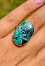Load image into Gallery viewer, Azurite Oval Statement Ring - Dune Jewelry