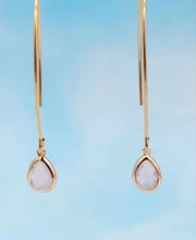 Load image into Gallery viewer, Violet Opal Mini Teardrop Gemstone Threader