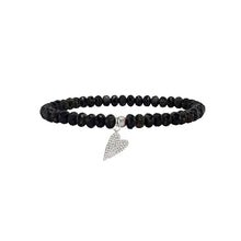 Load image into Gallery viewer, Harper Slanted Heart Beaded Bracelet