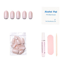 Load image into Gallery viewer, Silver Belle Press-On Nails|Natural Nail| Silver Accent