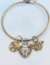 Load image into Gallery viewer, Bangle Charm Bracelet -  Brass
