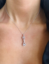 Load image into Gallery viewer, Bowtie Necklace - 14K White Gold