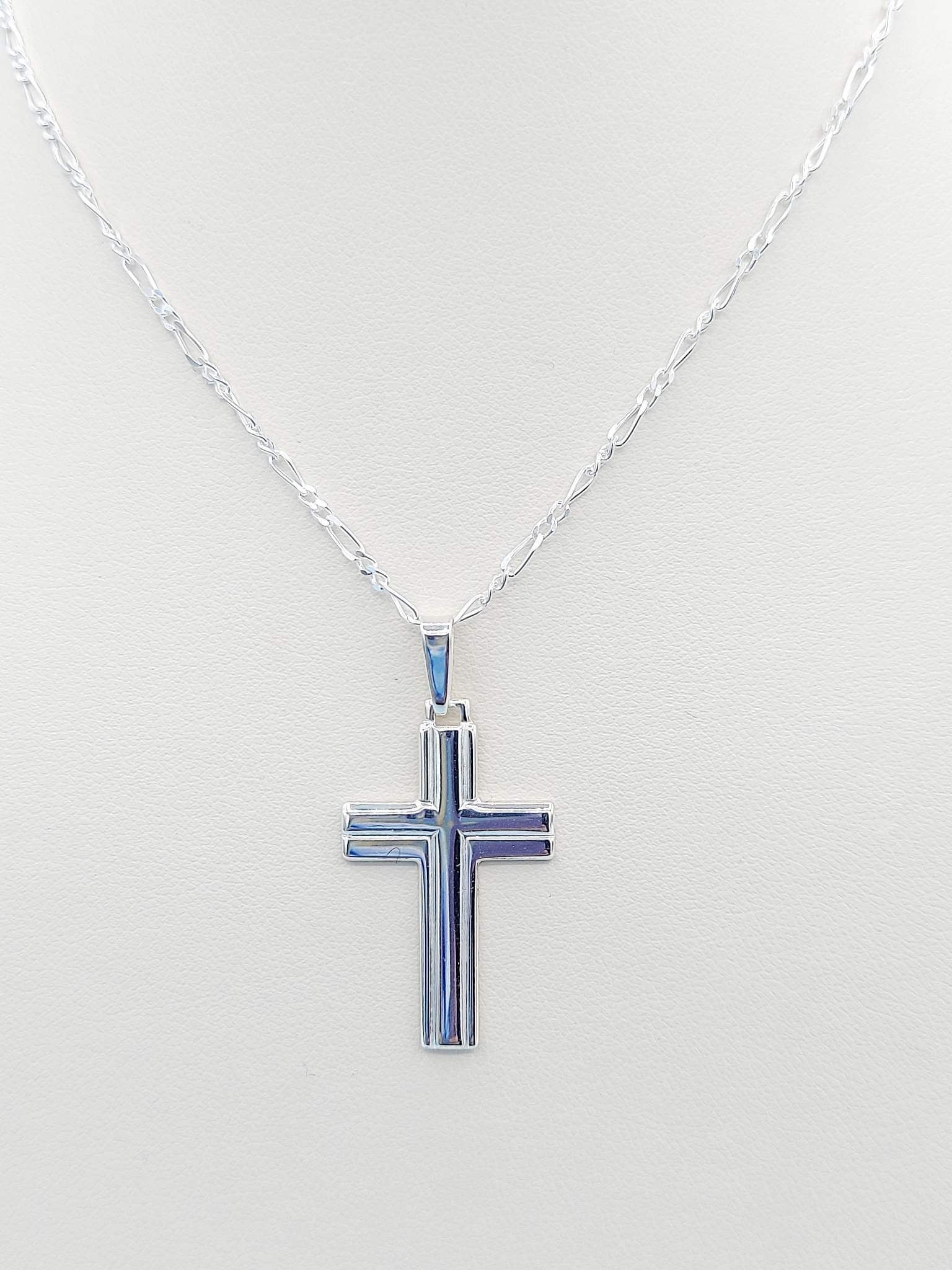 Flat store cross necklace