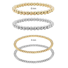 Load image into Gallery viewer, Beaded Ball Stretch Bracelet Stack