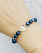 Load image into Gallery viewer, Evelyn Bracelet - Black Mystic Agate