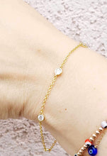 Load image into Gallery viewer, CZ by the yard Bracelet - Gold Plated Sterling Silver